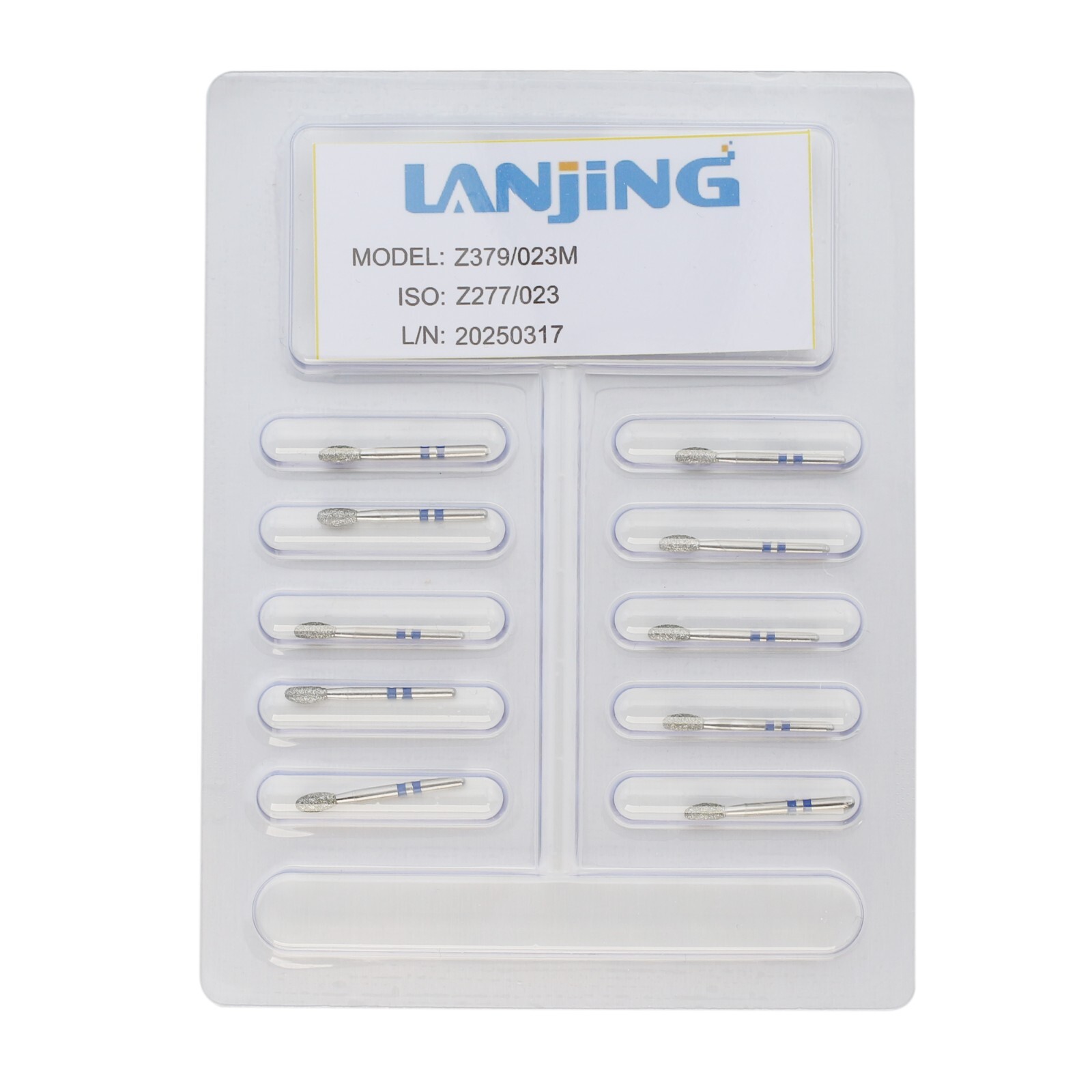 Dental Diamond Burs Round End Taper Football Round Ball Zirconia Adjustment 856