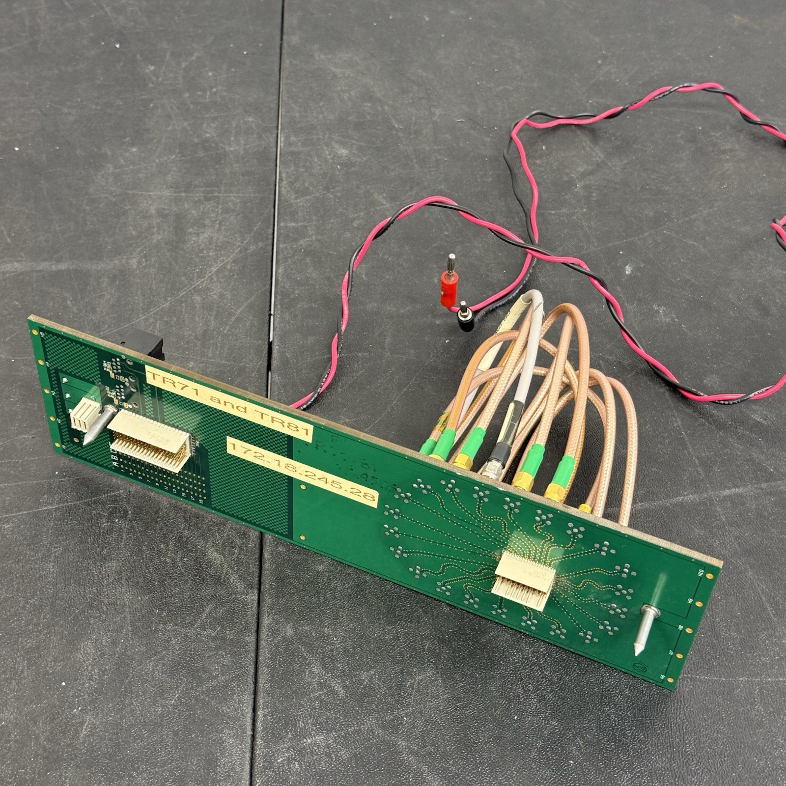 Test Station Interface Board 1101-0192-001 Rev A CPCVOA SMA Ports