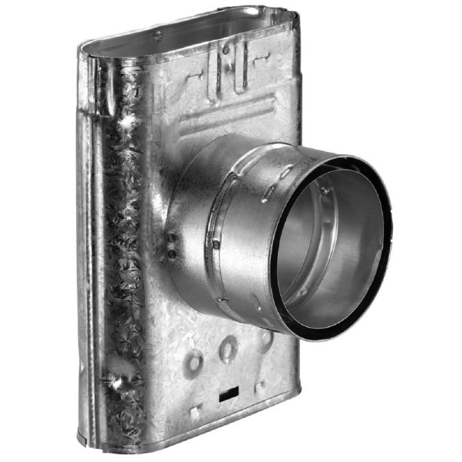DuraVent 4GWT 4″ Inner Diameter-Type B Oval Gas Vent-Double Wall-Standard Tee