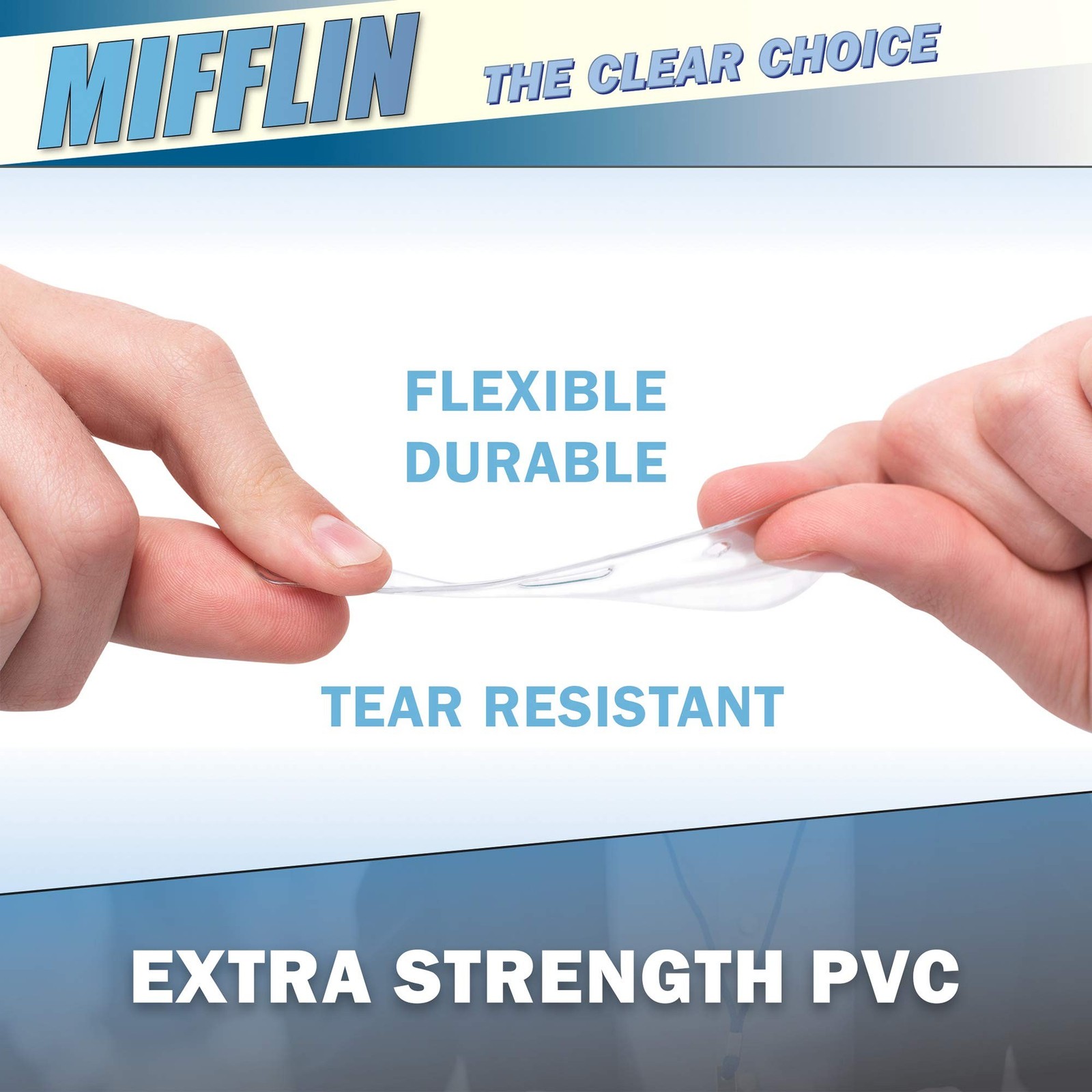 Mifflin-USA Plastic Vertical Card Holder (3×4 Inch, Clear, Bulk 100 Pack) Qui…