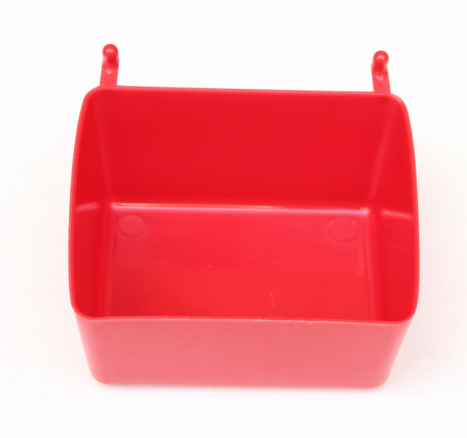 Small Plastic Red Pegboard Storage/Part Bins – 10 Pack, JSP Brand
