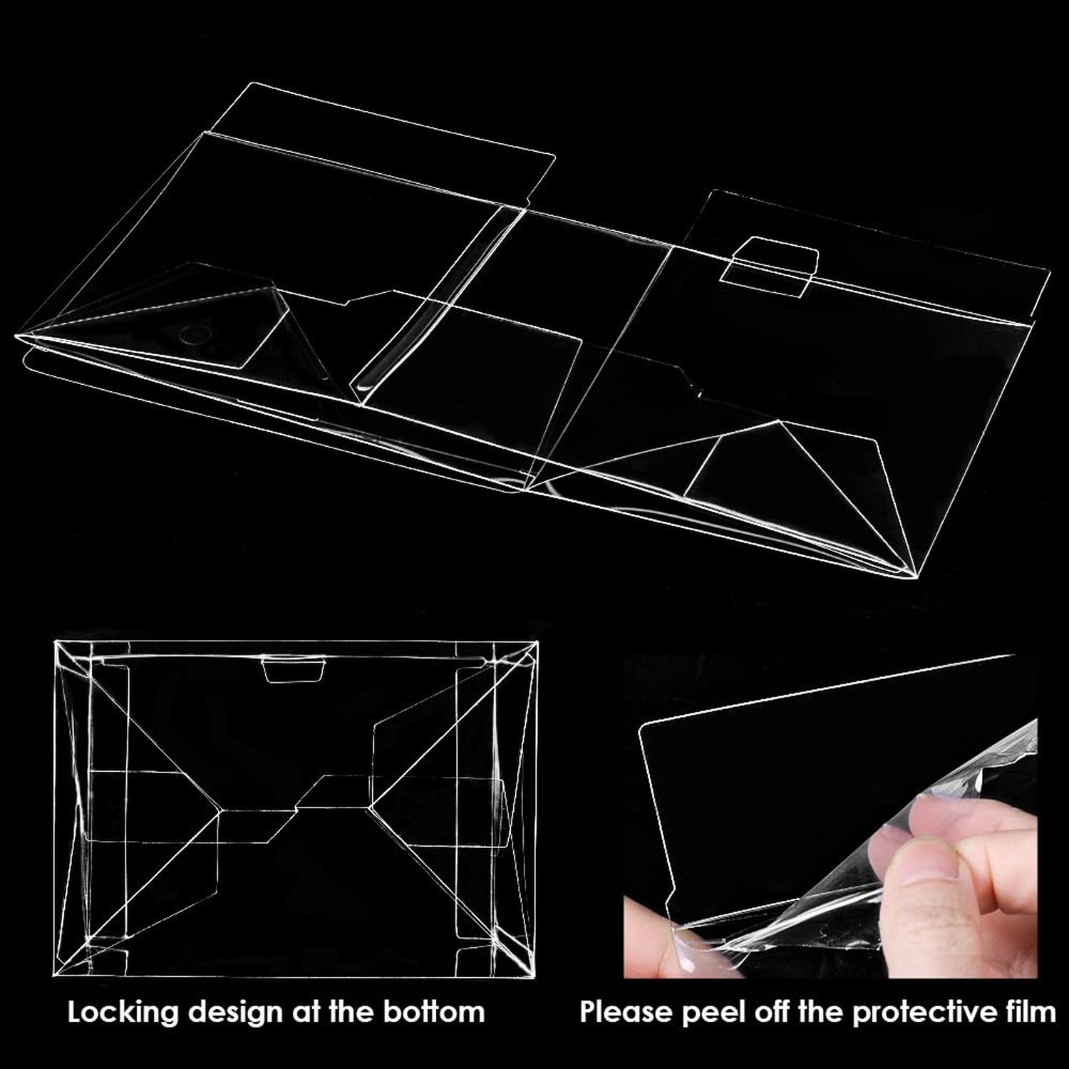 Baskiss 2 Pack Protector Case for Funko Pop Moments, Ultra Thick 0.5mm Clear …