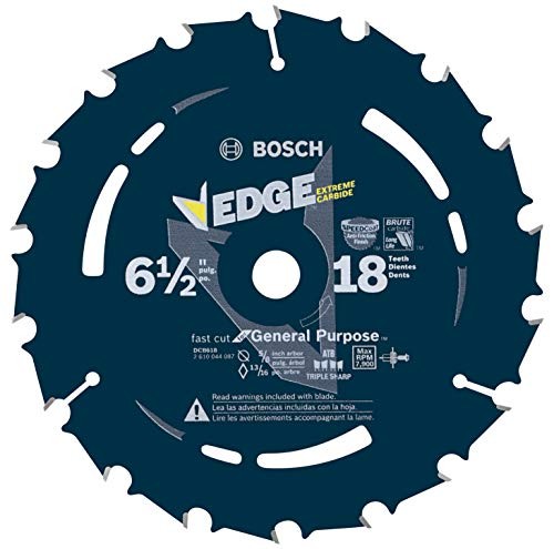 Bosch DCB618 6-1/2 In. 18 Tooth Daredevil Saw Blade Corded/Cordless Fast Cut