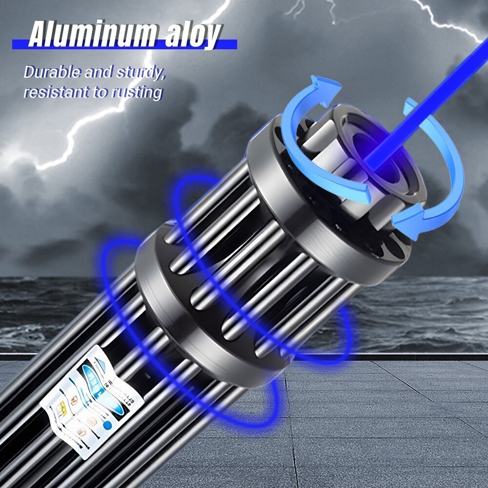Adjustable High Power Blue Laser Burning Light Pointer Visible Dot Torch Light