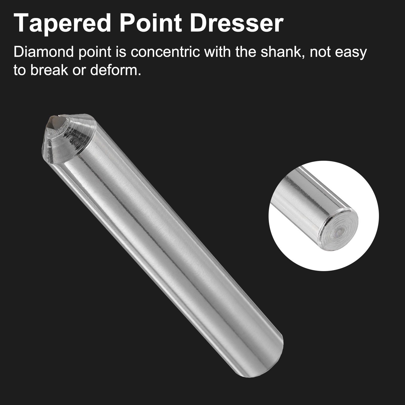 2Sets Diamond Dresser Tapered Point Grinding Wheel Dressing Tool 5/16″ x 2″