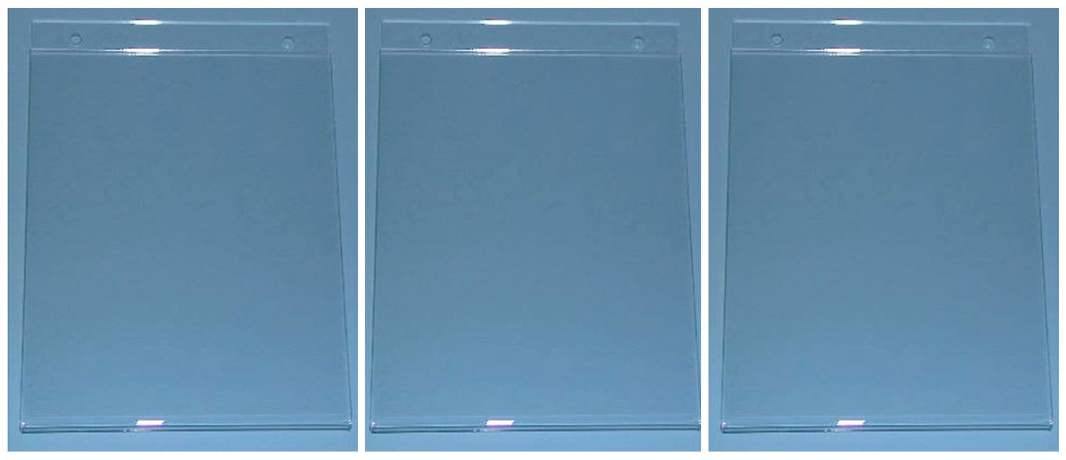 Card Holder 11″ High x 8-1/2″ Wide Plexi Wallmount Vertical Set of 3