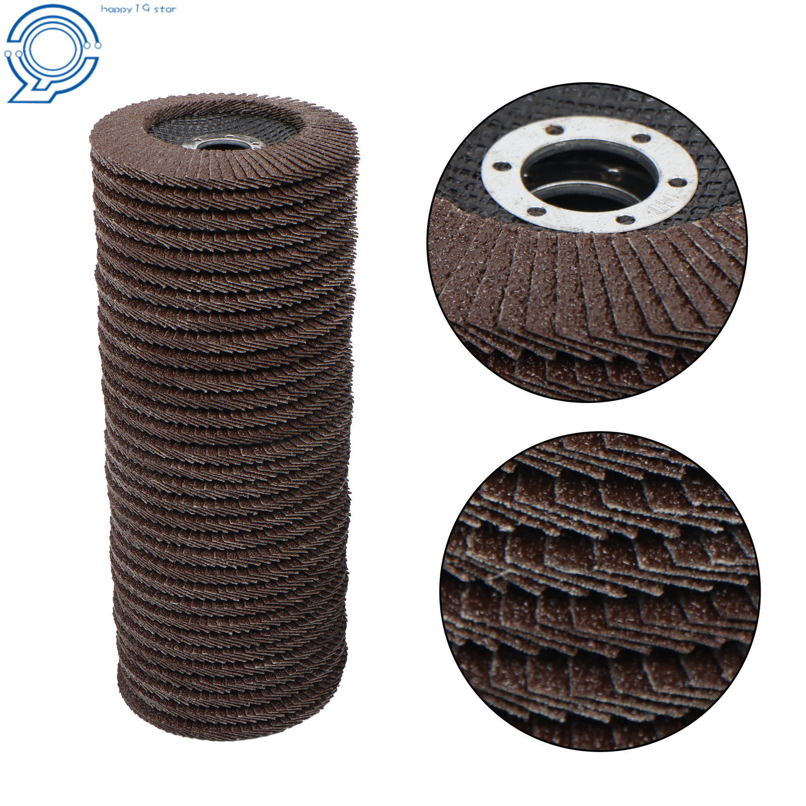 50 Pcs 4-1/2″ X 7/8″ Premium Zirconia Flap Disc Sanding Grinding 40 Grit Grey
