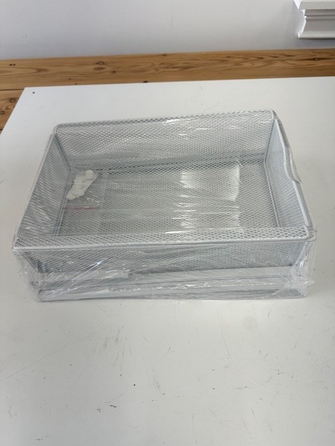 Wall/Shelf Metal Wire Organizer Baskets (2)