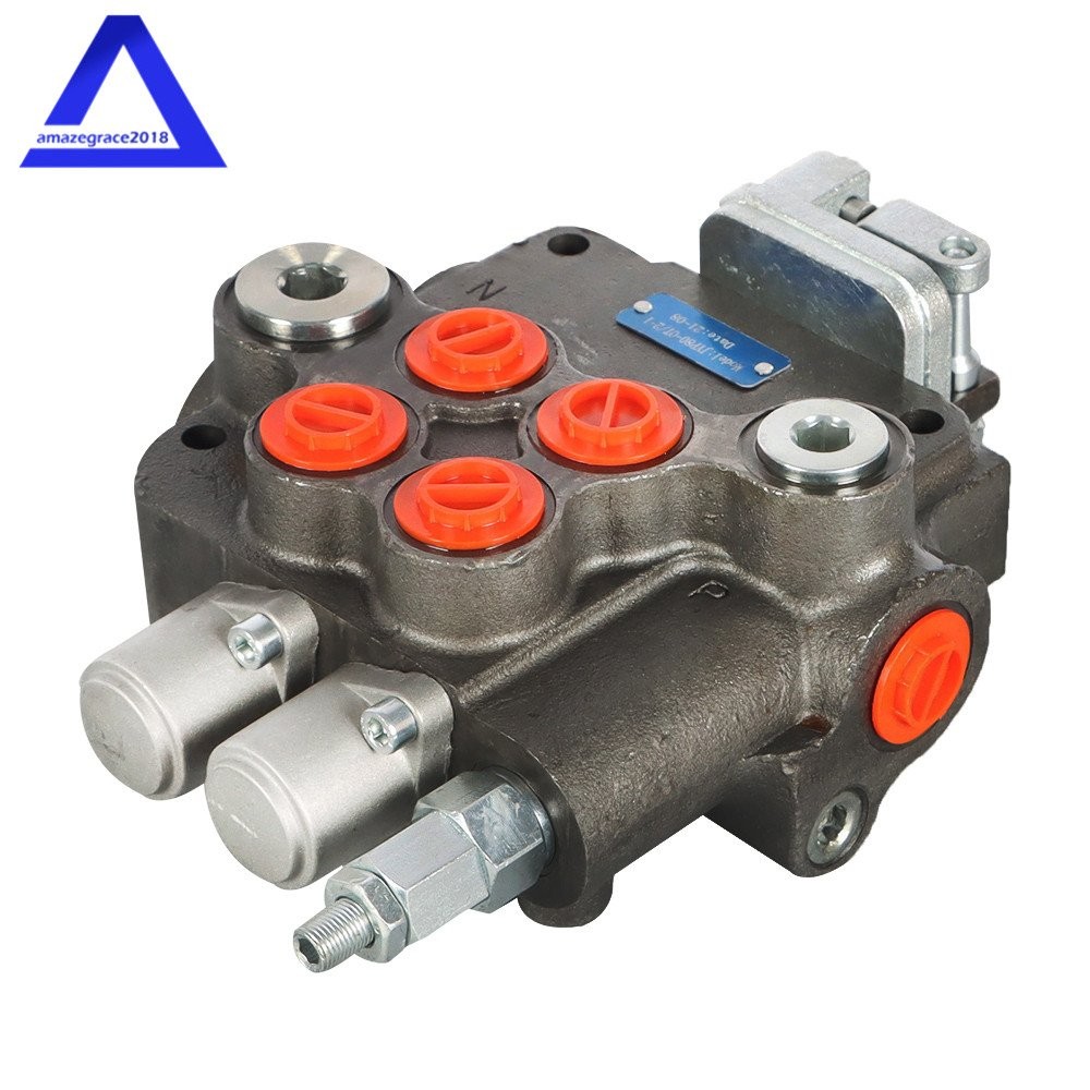 2 Spool 21GPM Hydraulic Directional Control Valve For Tractor Loader w/Joystick