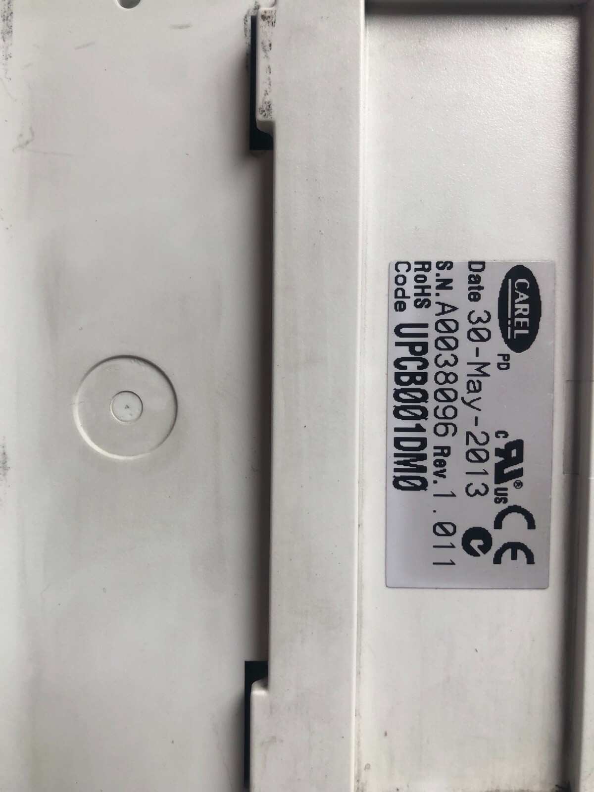 CAREL board A0038096 REV.1 011/CODE UPCB 001 DM0