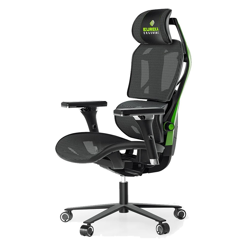 Eurrka Ergononic Typhon Hybrid Ergonomic Gaming Chair (Green)