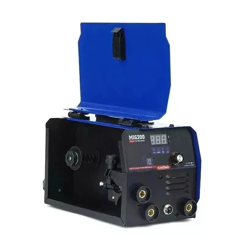 MIG200 3-IN-1 110V/220V Welder Machine 200A MIG/TIG/MMA Gasless IGBT LED Display
