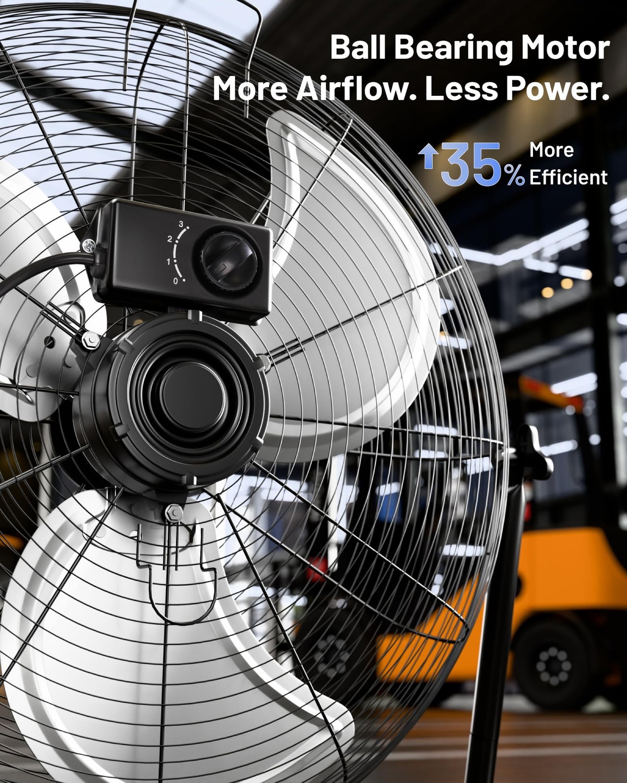 iLIVING 20 Inch Heavy Duty Floor & Wall Mount Fan – 5750 CFM High Velocity, 1…