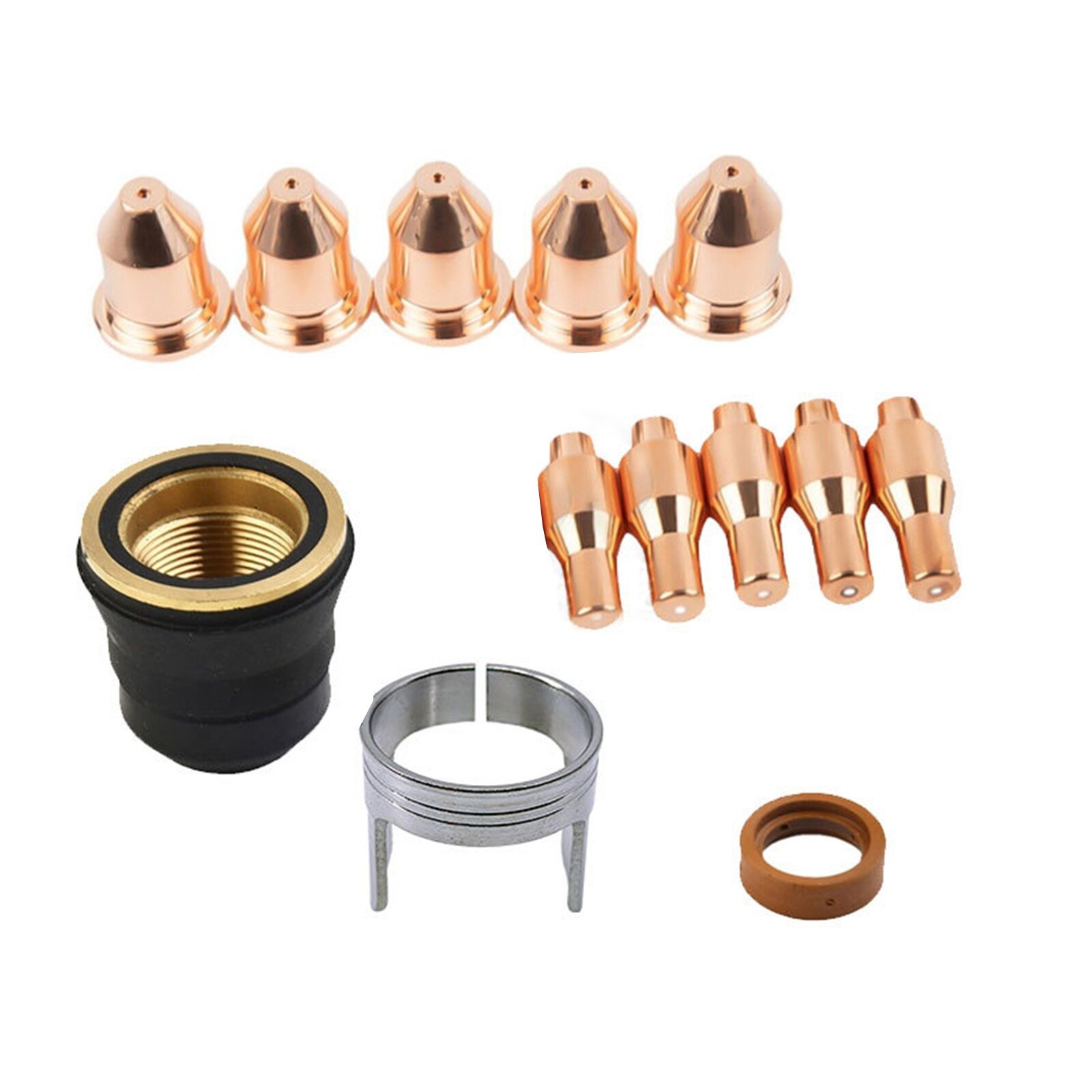13Pack Titanium 45A Plasma Cutter Nozzle And Electrode Replacement Kit