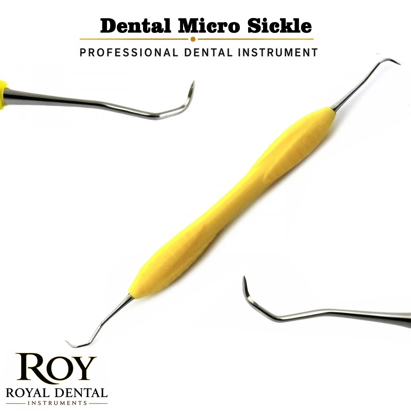 Margalla Dental Micro Sickle Scaler Silicone Handle Periodontal Calculus Remover