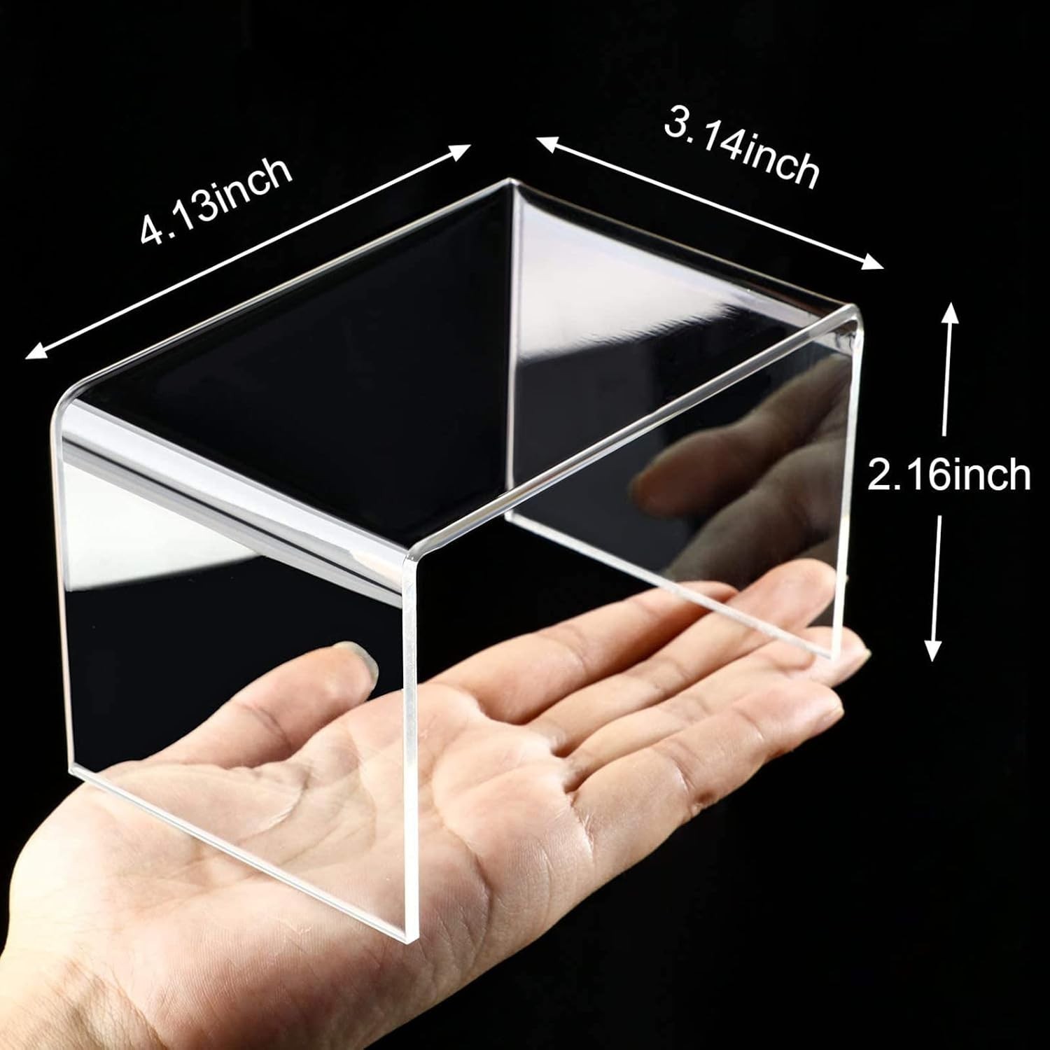 Versatile 3-Size Acrylic Display Risers – Showcase Jewelry, Cupcakes & More