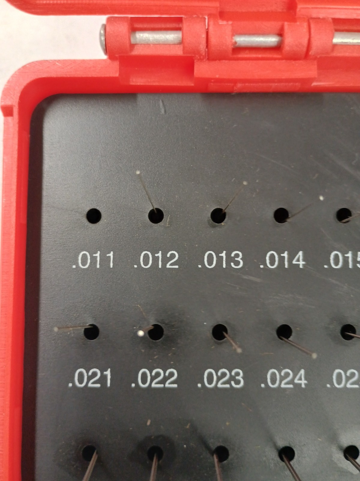 MO Minus Pin Gage Set 0.011 to 0.060 49 pcs “0.011 Missing” 616-81016 MSC