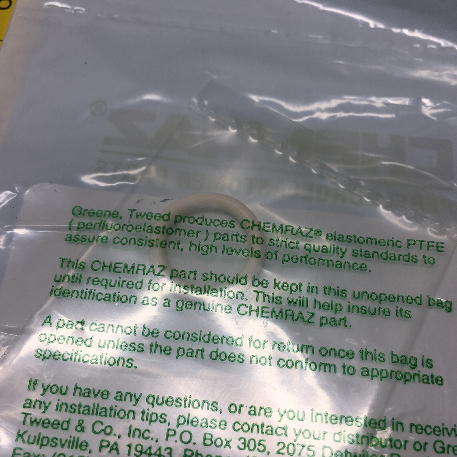 CHEMRAZ 9113-SC520 O-RING AS-568A-113 CPD 520, 2-113, 3700-01845, 158418