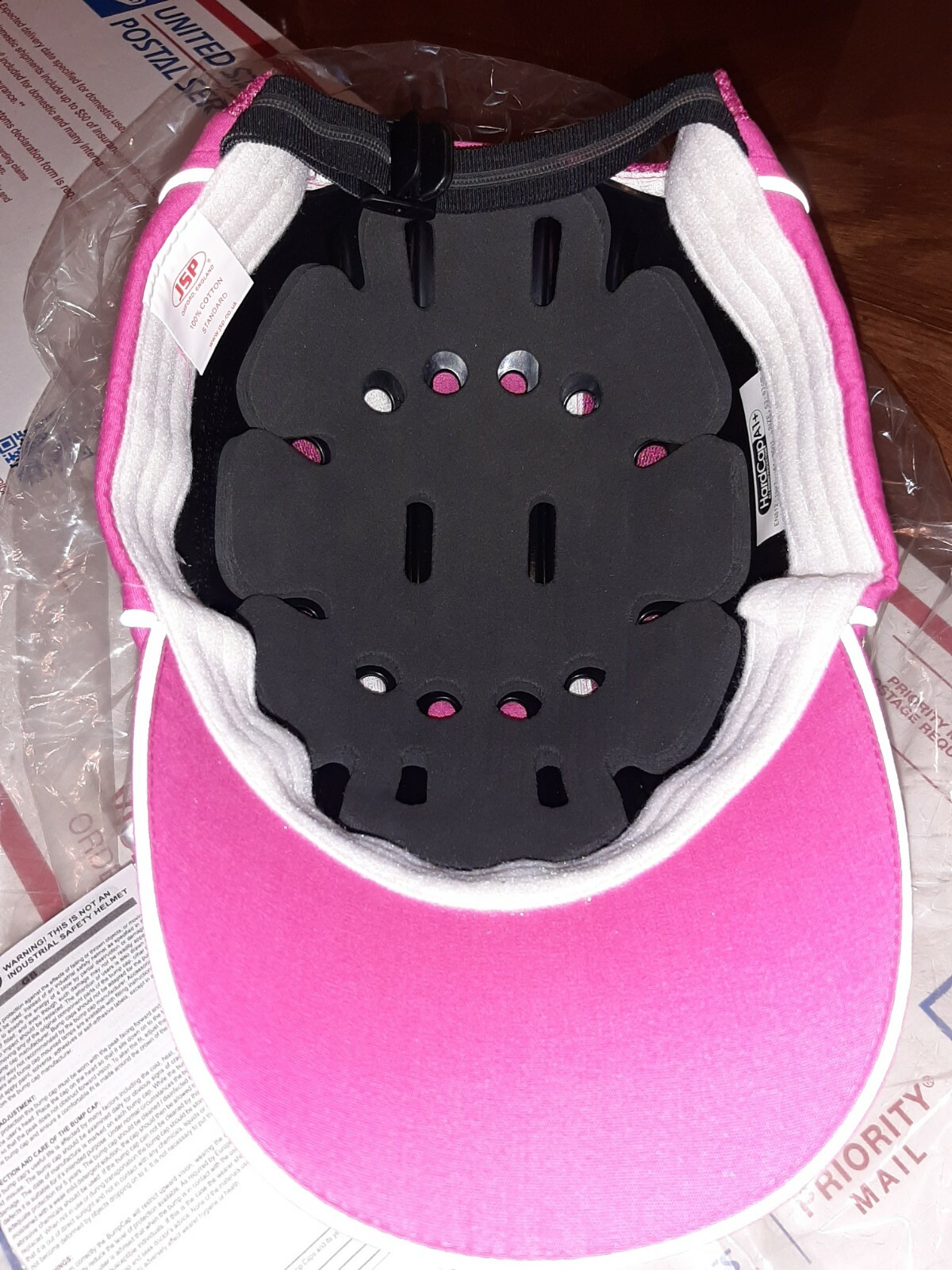Pink JSP ABR170-P HardCap A1+ Baseball Bump Cap – Standard Brim New