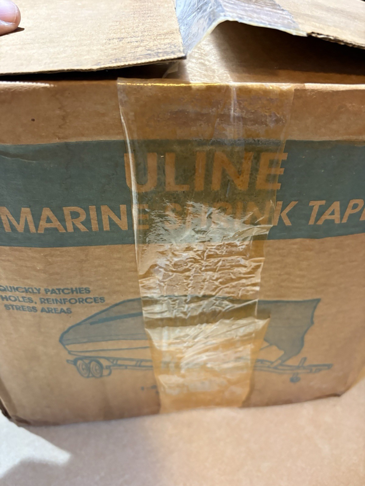 U-Line Marine Shrink Tape S-16158W White 6”x180’ 8 Rolls