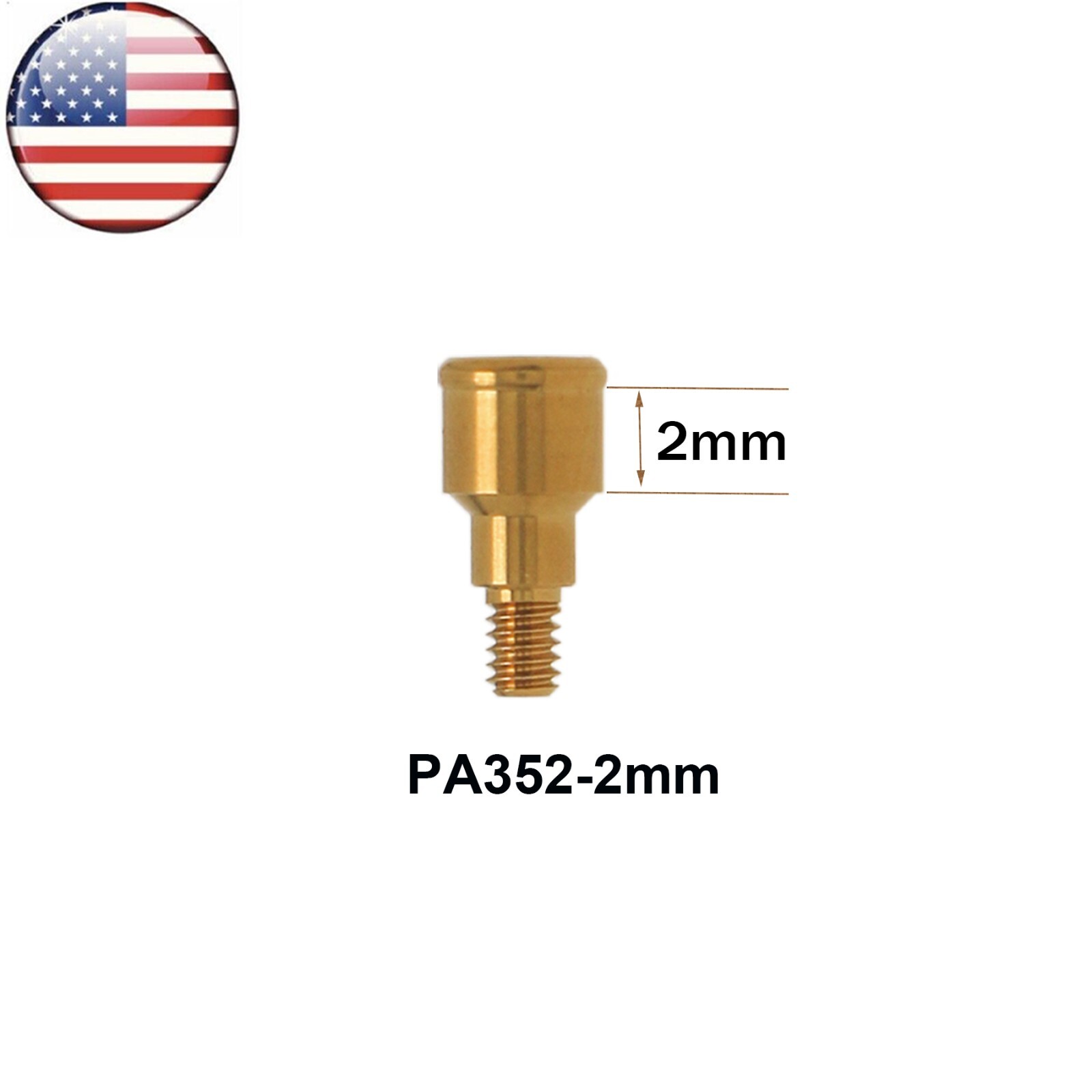 US Dental Locator Attachment Abutment for ZIMMER BEGO Screw-Vent 3.5 Platform