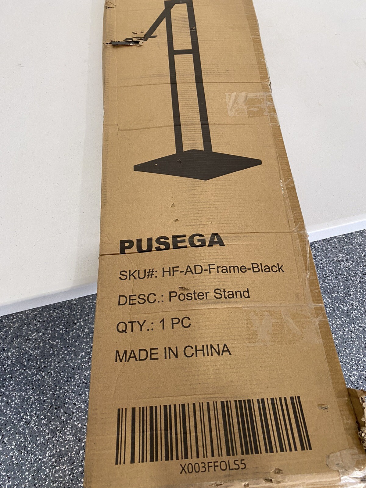 Heavy Duty Poster Stand with Non-Slip Mat Base, Adjustable 1 Pack 77inch
