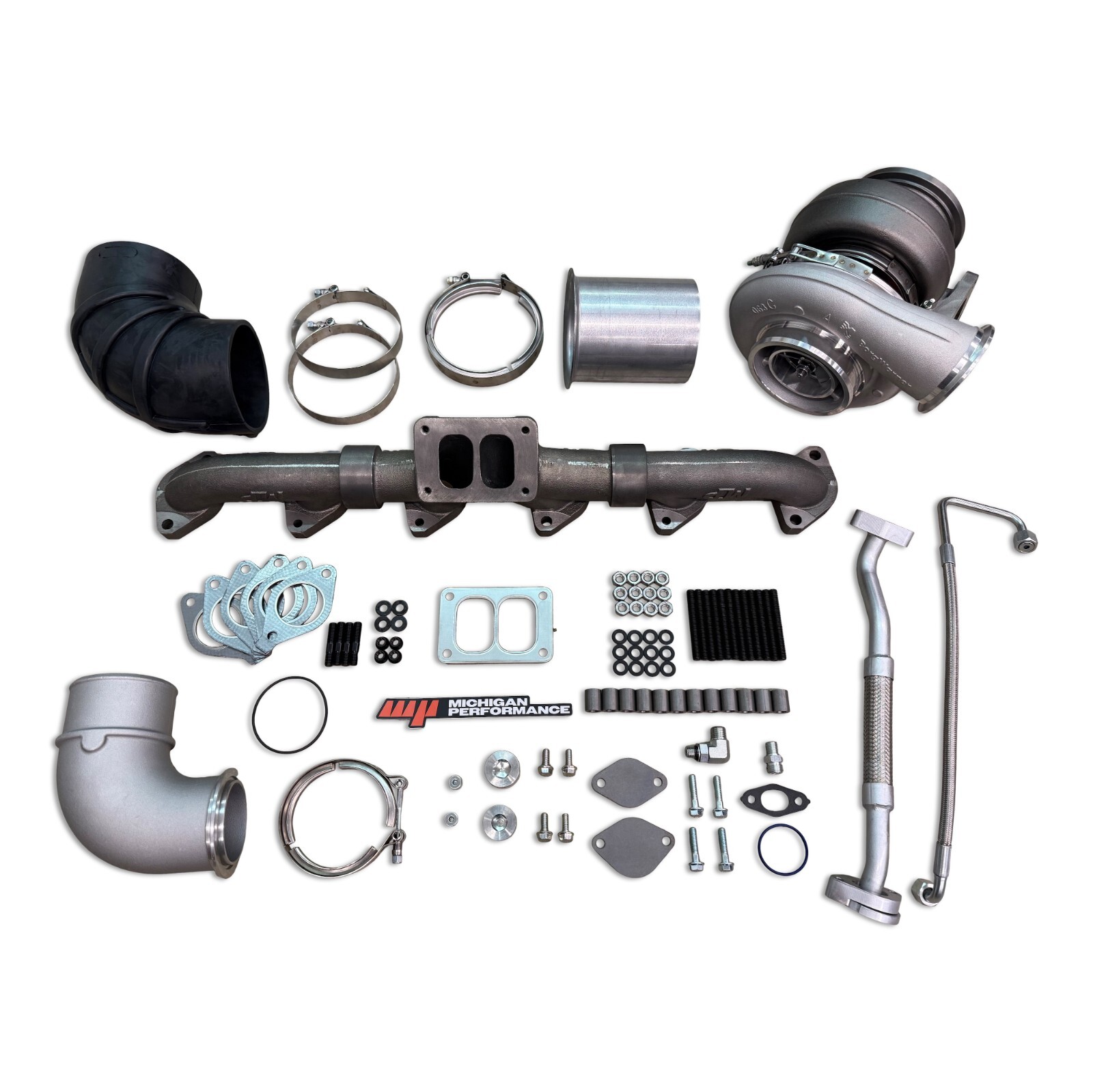 CAT C-11/C-13 229-3567 Hi-Flow Manifold Full Install Kit With New BorgWarner