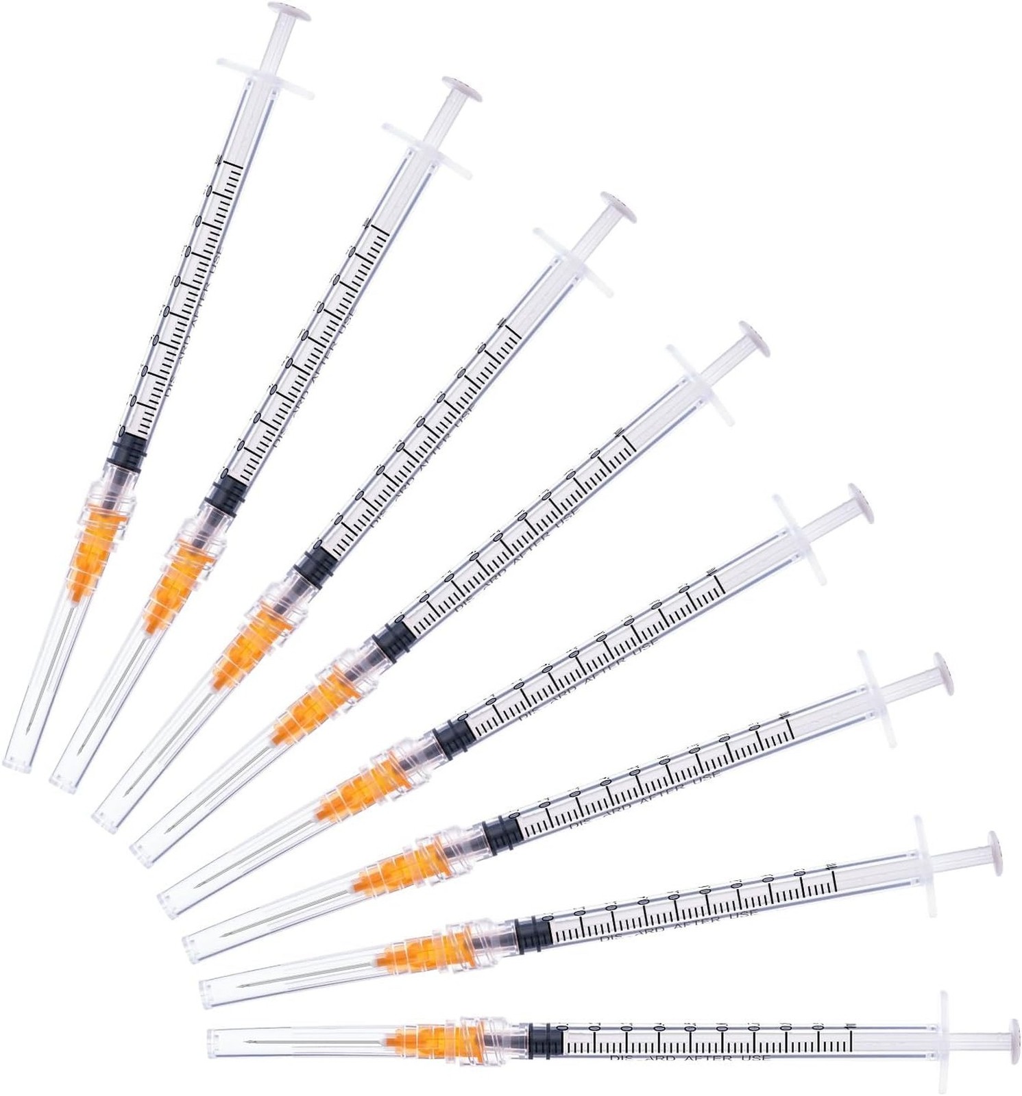 1ml 25G 1inch Syringe, Sterile Disposable Packaging. (20) 1ml-20Pcs