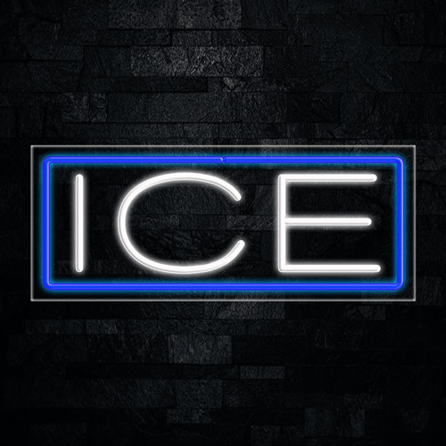Ice LED Neon Sign 30″L x 12″H #30254