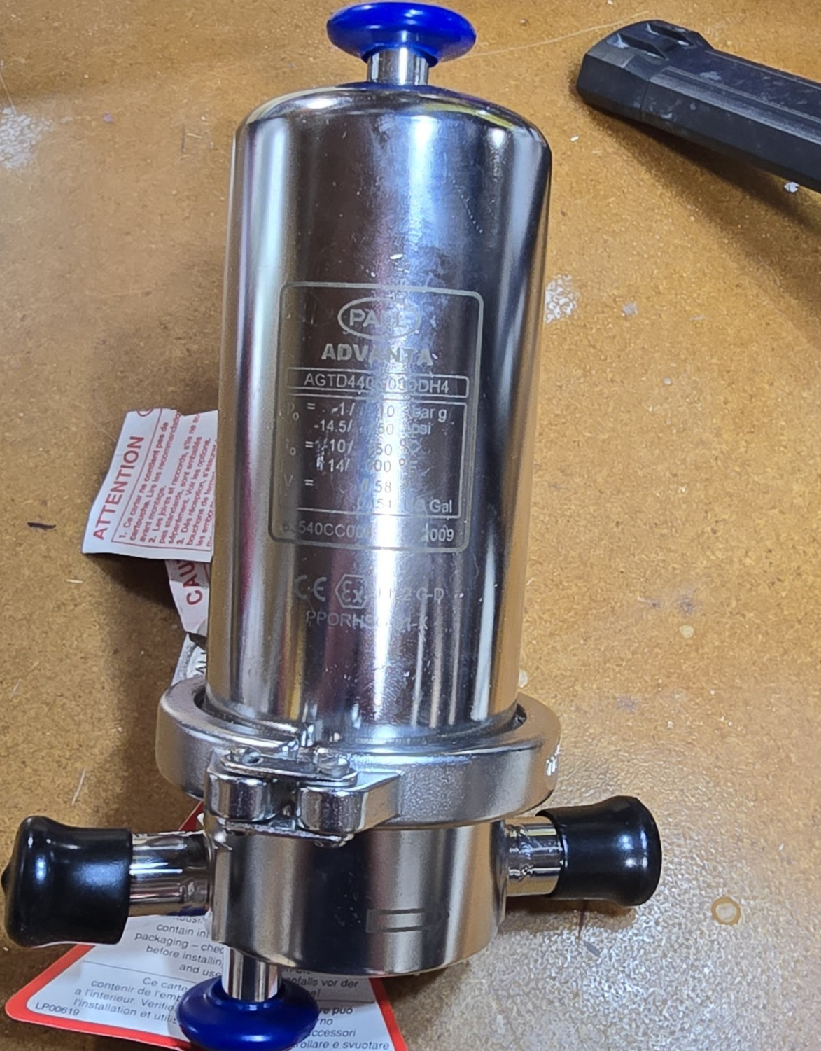 Pall Advanta SS Filtration Housing Single Cartridge AGTD440G05DDH4