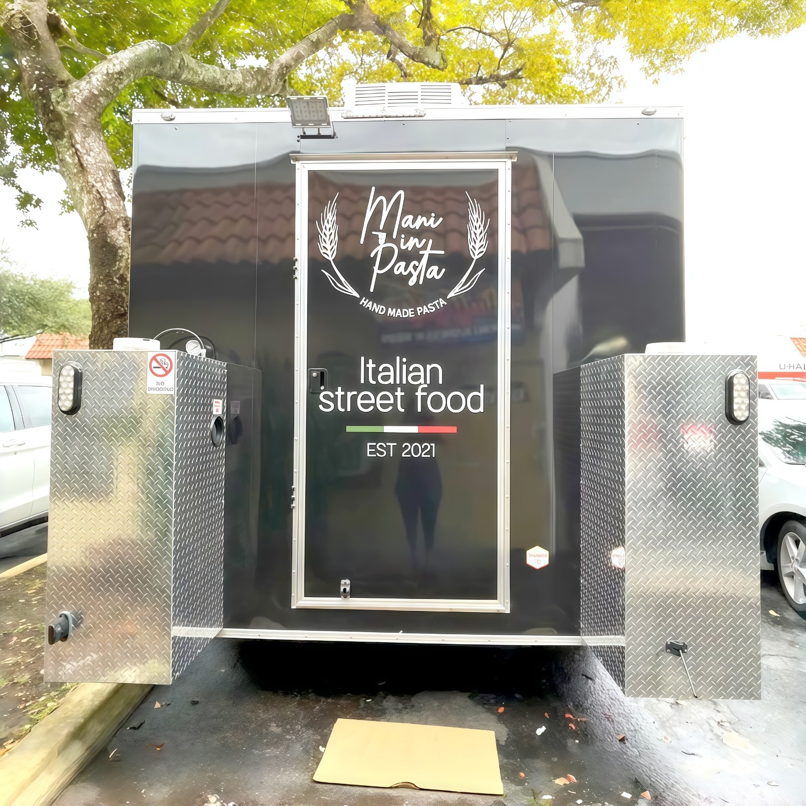 Drink Bar Trailer Concession Square Bakery Food Truck Fully Equipped