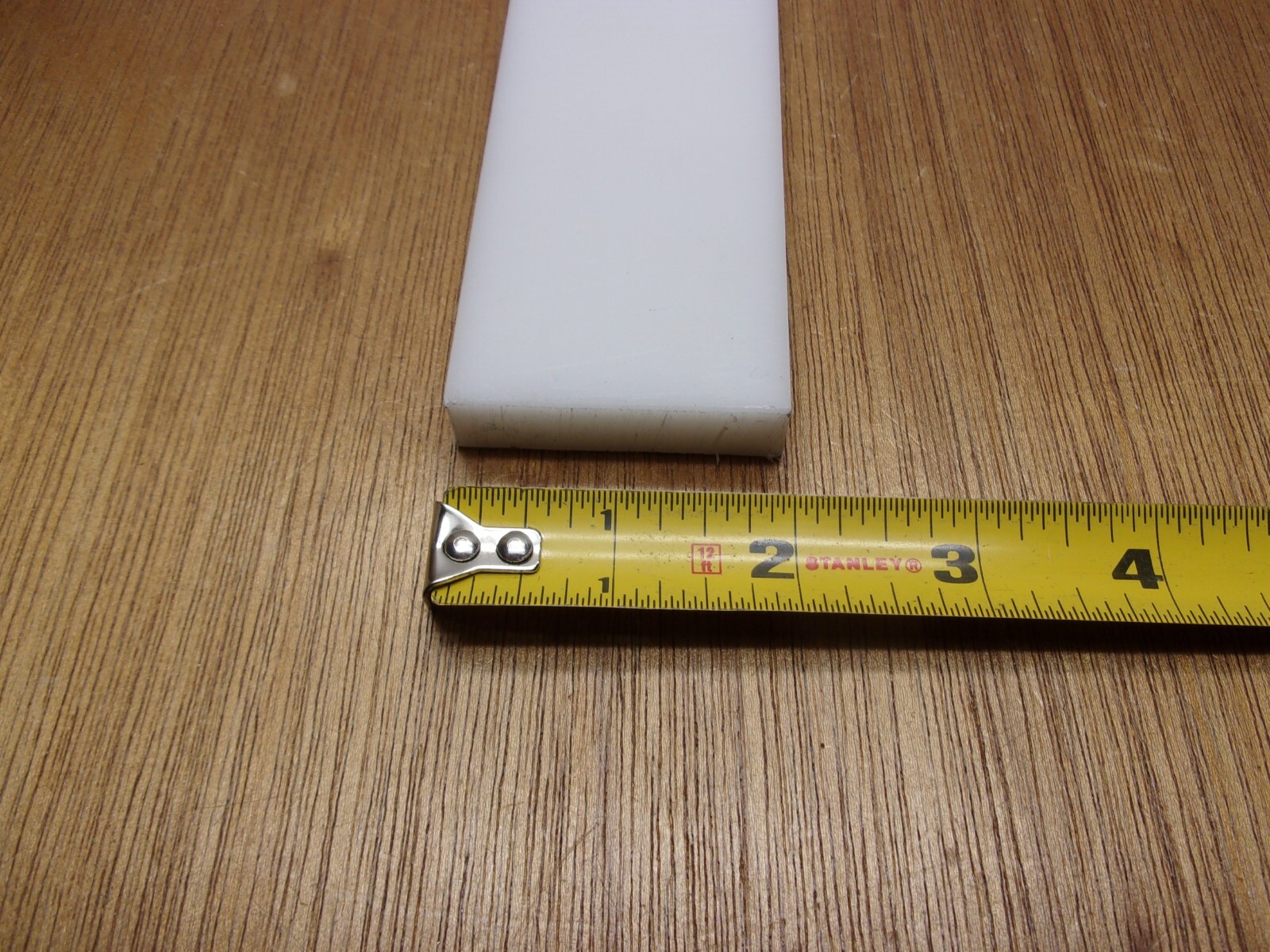 UHMW PE 1/2″ X 2″ X 8″ White Opaque Rectangular Flat Bar Stock USASealing