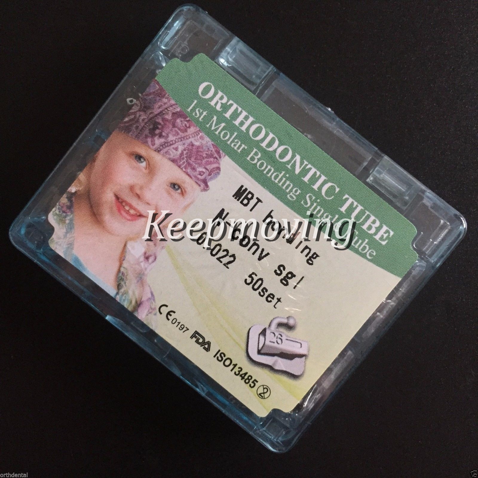 200Pcs/Box Dental Orthodontic Buccal Tube 1st Molar Bondable Single MBT 0.022