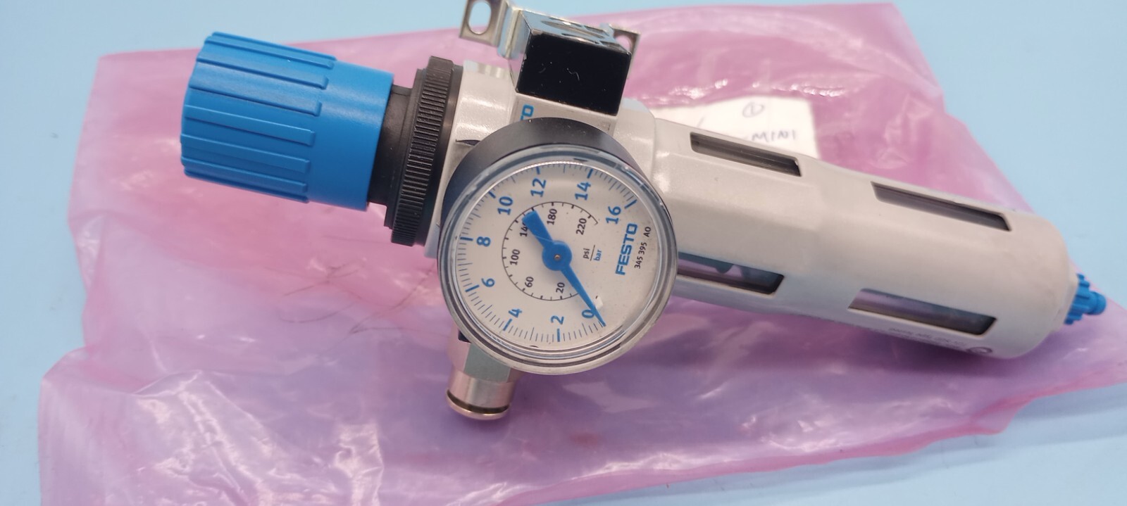 FESTO LFR-D-5M-MINI B943 REGULATOR + WITH PRESSURE GAUGE