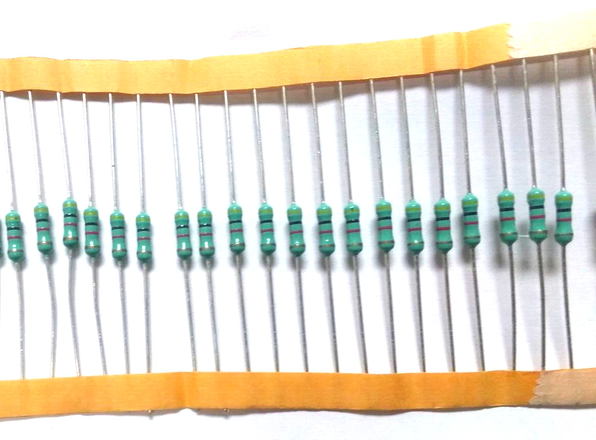40 pcs 4.7K ohm 1/2 Watt Metal Film Resistors 5% Tolerance