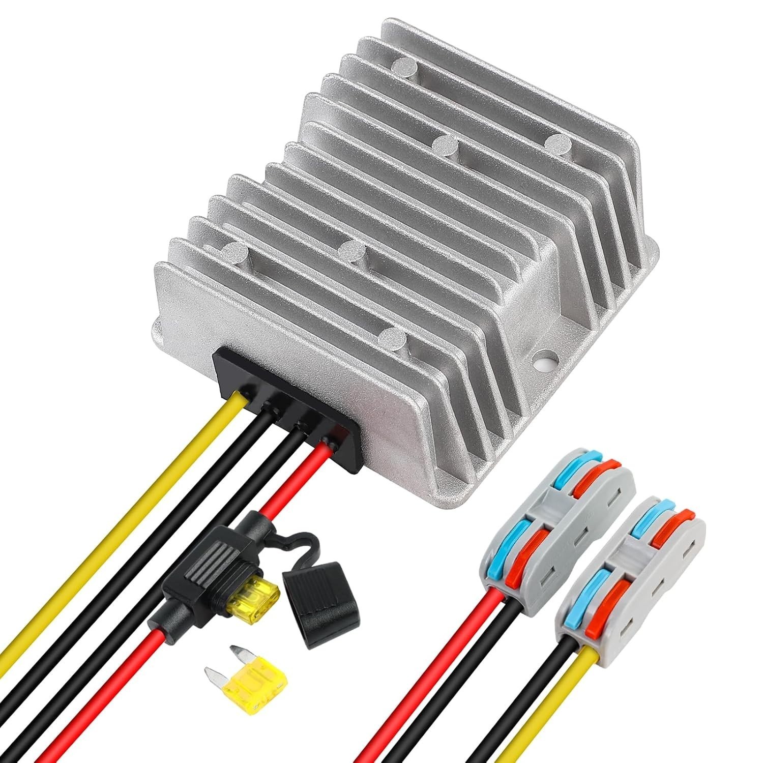 DC 18V 20V 24V 36V 48V Step Down to DC 12V Converter Voltage Regulator with Fuse