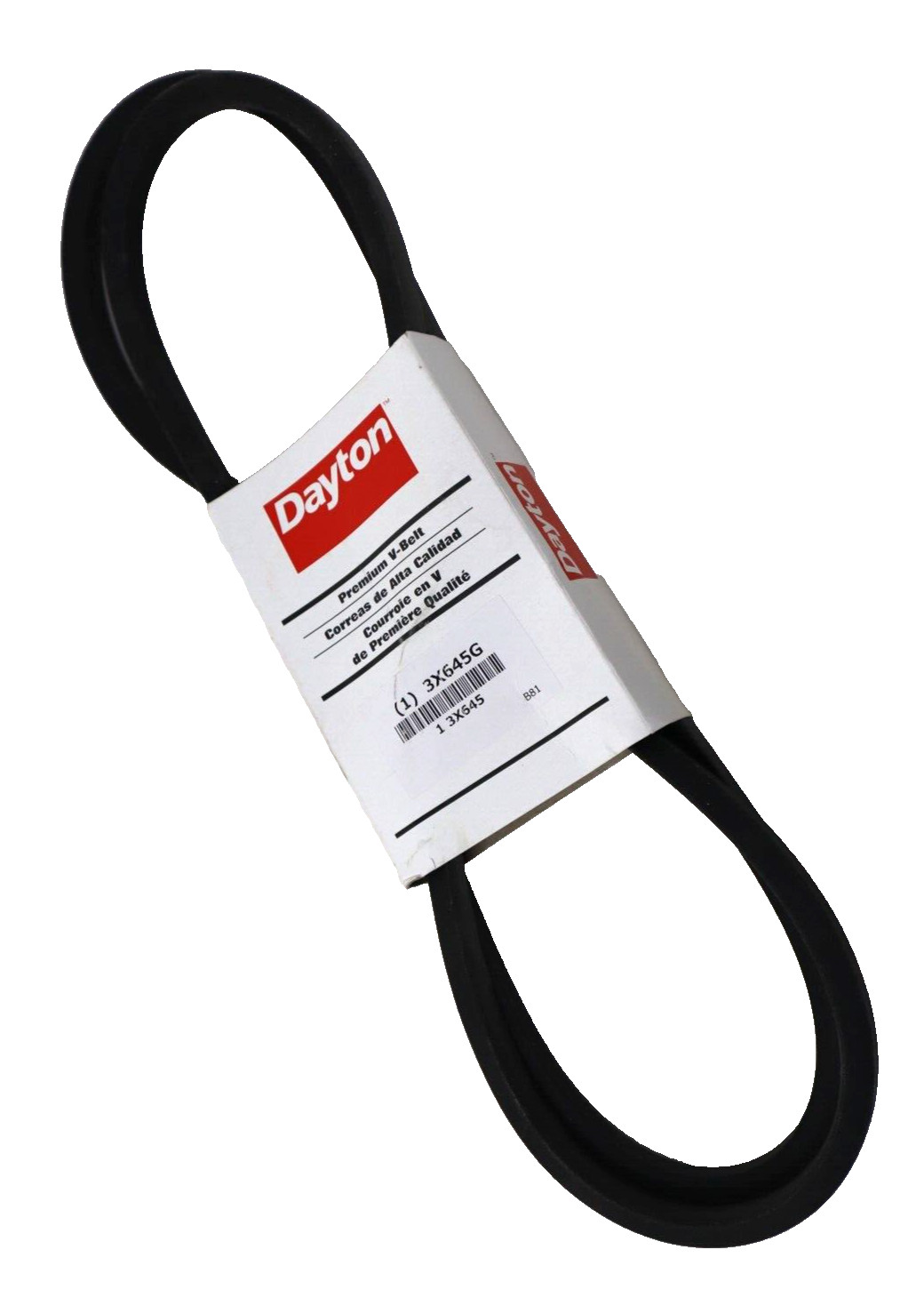 Dayton Premium V-Belt 84 in Outside Length 3X645G B-81