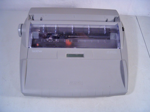 See Video on this Brother Model SX-4000 Electric Typewriter – Tested -Very Nice