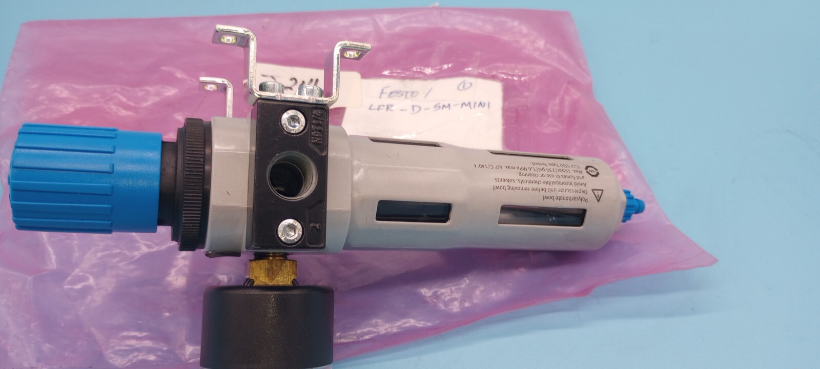 FESTO LFR-D-5M-MINI B943 REGULATOR + WITH PRESSURE GAUGE