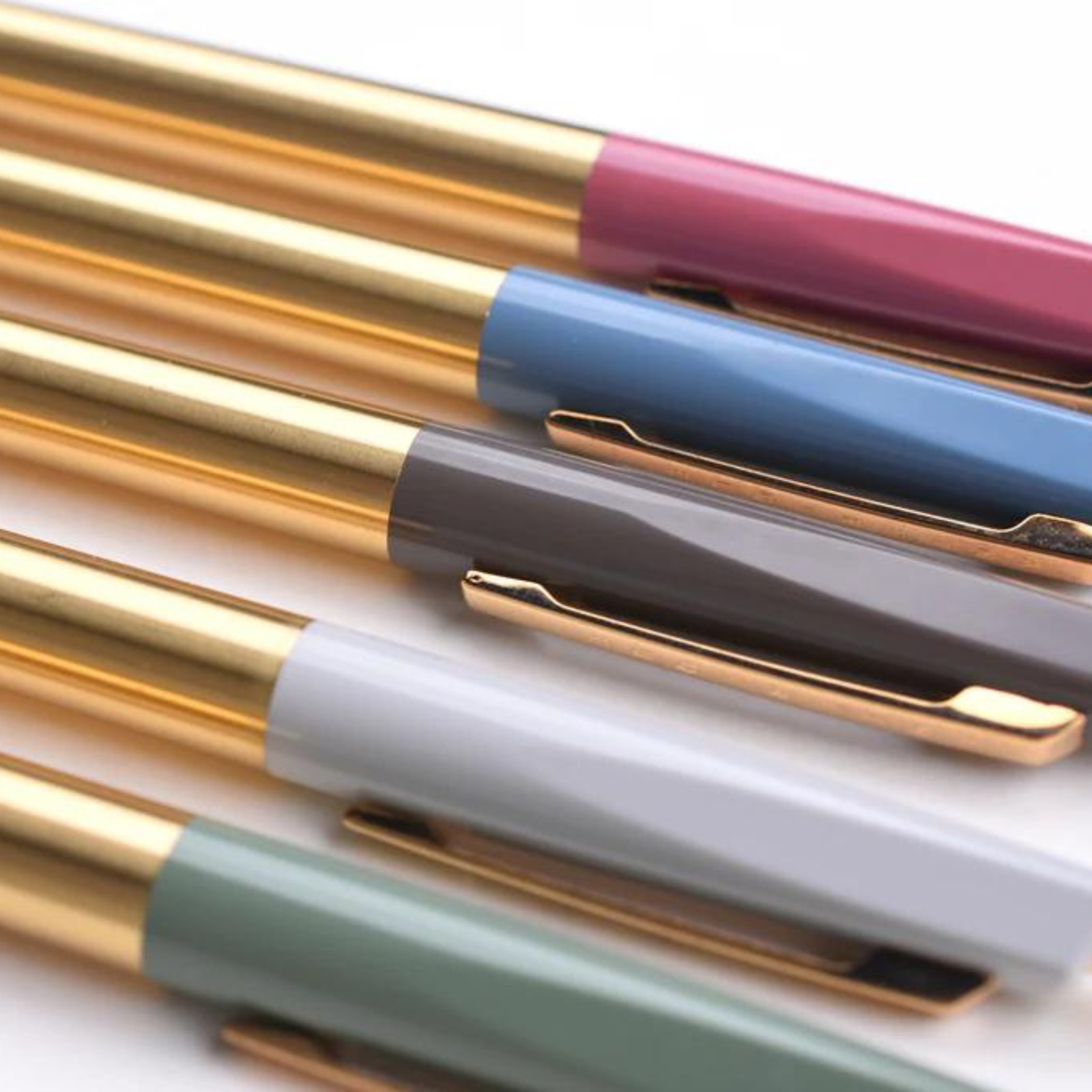Anterique Brass Collection Ballpoint Pens [Ultra-Low Viscosity]: 5-7/8 in. Brick