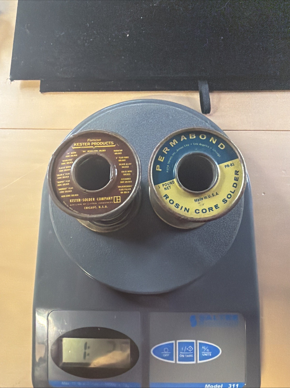 Lot of Vintage Solder Kester Alpha: 1.3 Pounds N