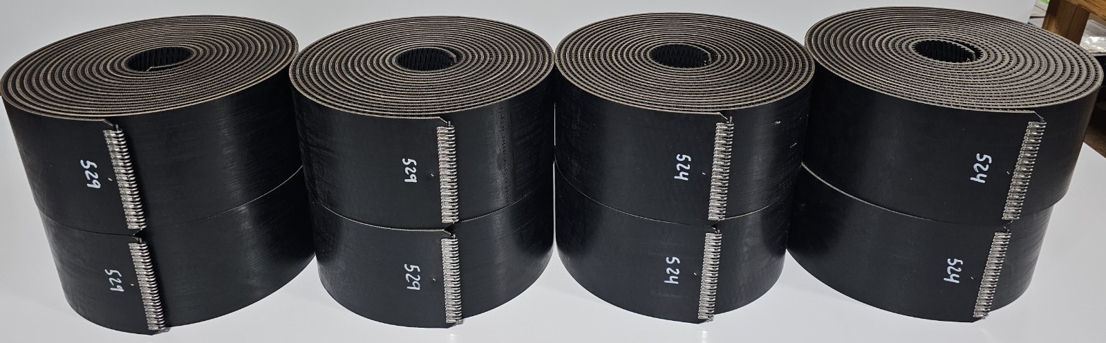 John Deere 568 Round Baler Belts Complete Set 3 Ply Diamond Top w/MATO Lacing