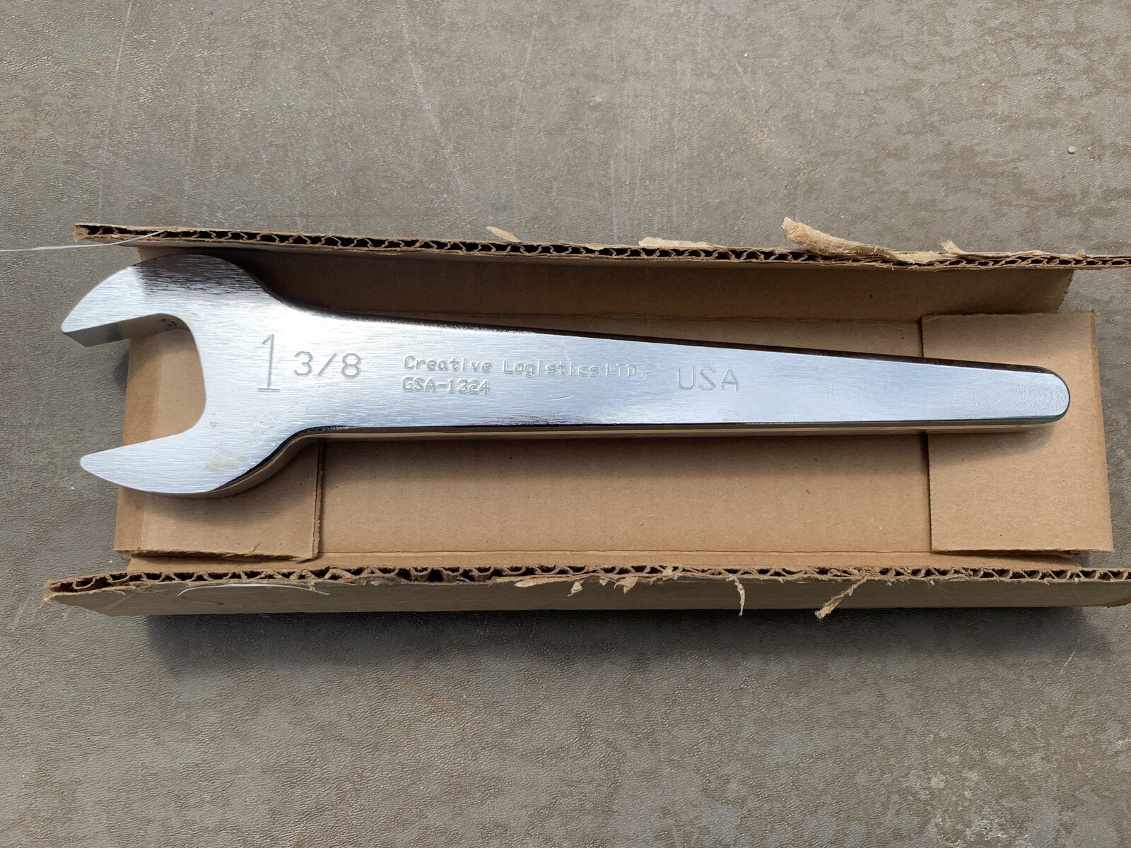 NEW 1 3/8” HYDRUALIC OPEN-END WRENCH HEAVY DUTY USA CREATIVE LOGISTICS