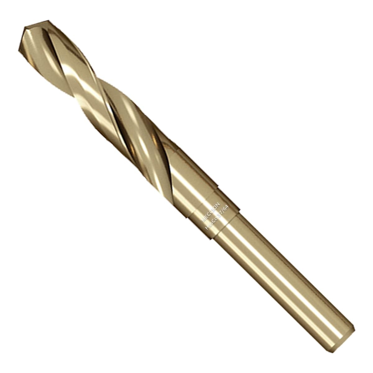 Meccion Cobalt Drill Bit 37/64 Inch High Speed Steel M35 Reduced Shank 37/64″