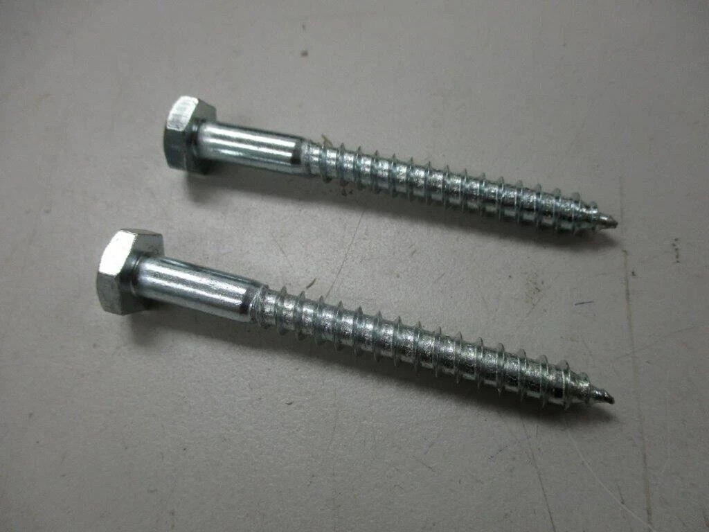 1/4 x 2-1/2″ Hex Head Lag Screws Bolts Steel Zinc Plated 100 pcs