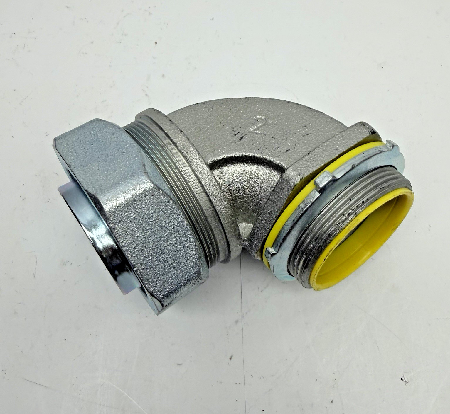 LIQUID TIGHT 90DG CONNECTOR IRON 2″ CONDUIT FITTING