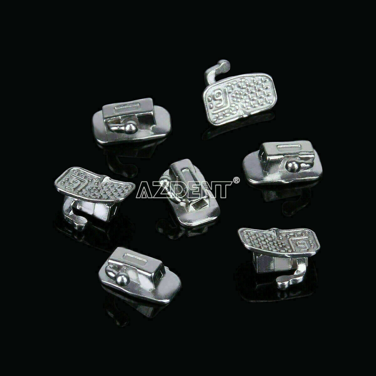 50sets Dental Orthodontic Bondable Buccal Tubes 1st Molar Mono Non-Conv 200pcs