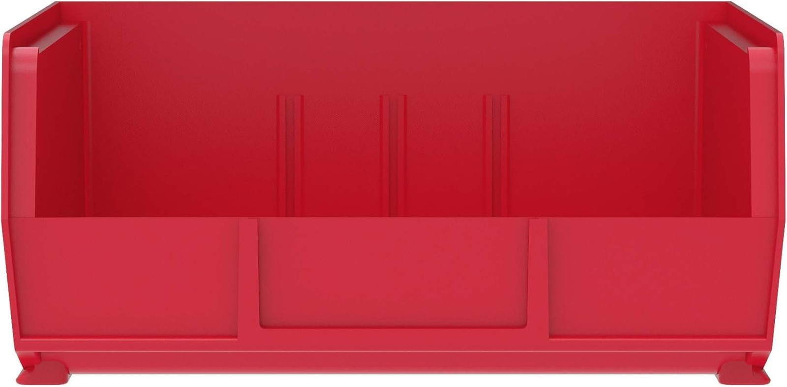 Stackable Heavy Duty Storage Bins Plastic Organizer 10x11x5 Garage Parts Box 2P
