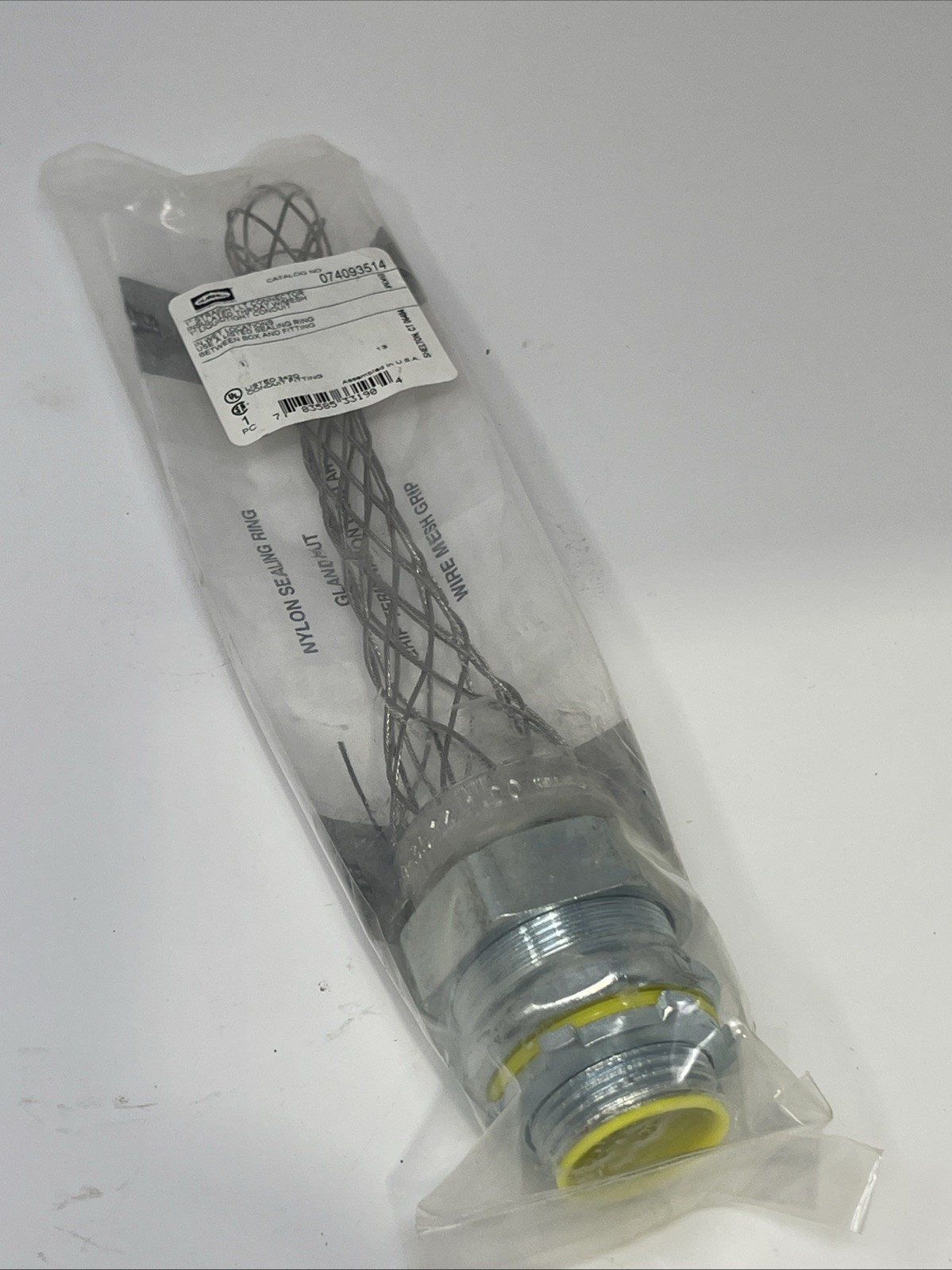 1” Hubbell Wiring Device, Kellems Liquid Tight Grip, Straight Connect, 074093514