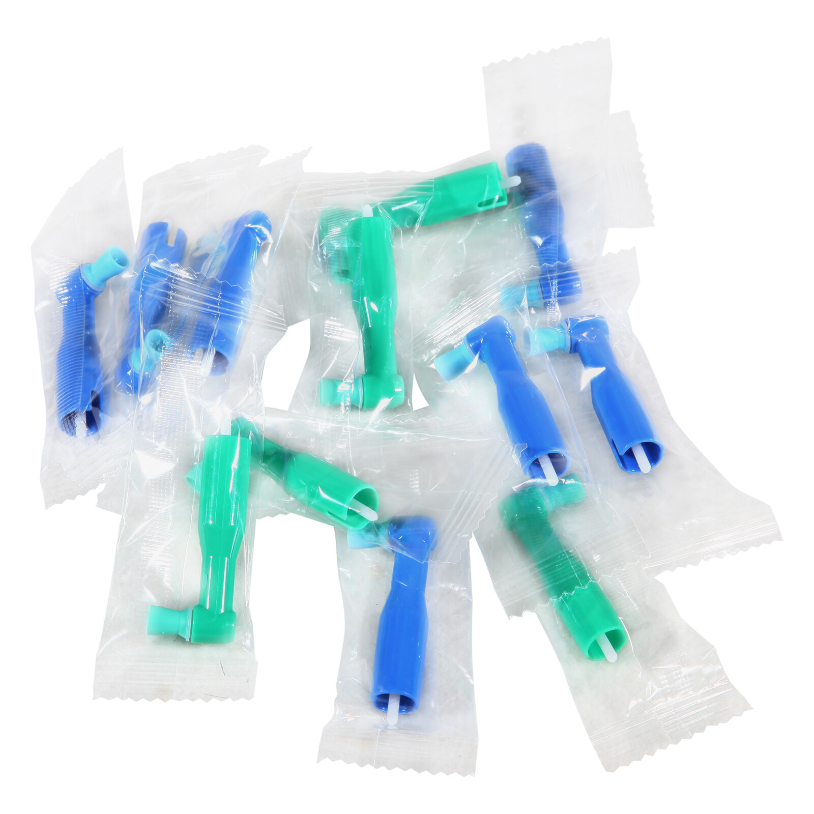 Dental Disposable Prophy Angles Soft Firm Green Blue Cups 90° Latex Free 100’s